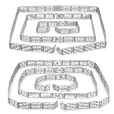 64PCS Mini Toys Fence for Farm Animals - Tiny Horse Corral Plastic Fencing fo...