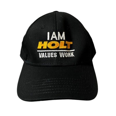 NWOT ''I Am Holt Values Work'' Black Cap Adjustable