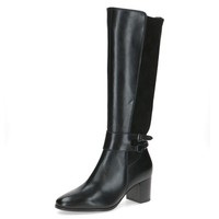 Damen Stiefel Caprice Blockabsatz Schwarz 37.5 Eu, Elegante Boots