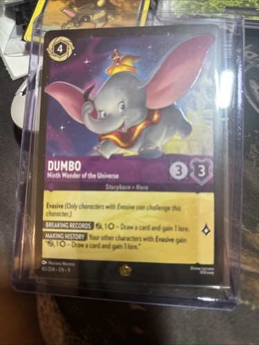 Disney Lorcana - Dumbo - Novena Maravilla del Universo 45/204 - Fabulosa - Imagen 3 de 3