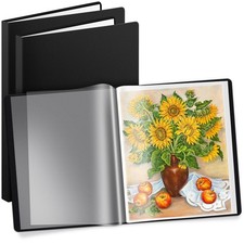 6 Pcs 11"x14" Art Portfolio Binder with Plastic Sleeves Large Portfolio Folde...