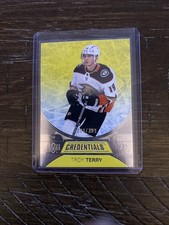 Troy Terry 2021-22 Upper Deck Credentials Yellow /299 #42