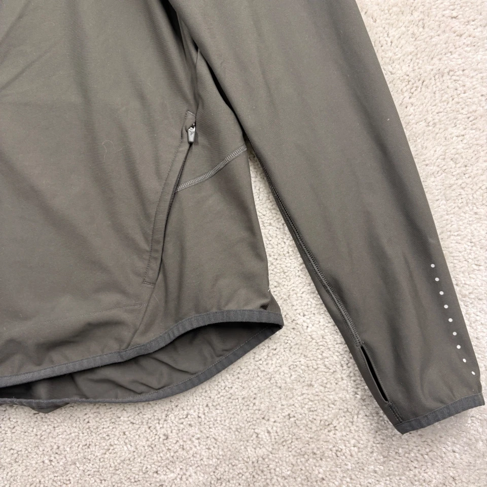 Old Navy Active Jacket Mens Size XL Gray Long Sleeve Full Zip Hooded Go Dry - Image 3 of 4