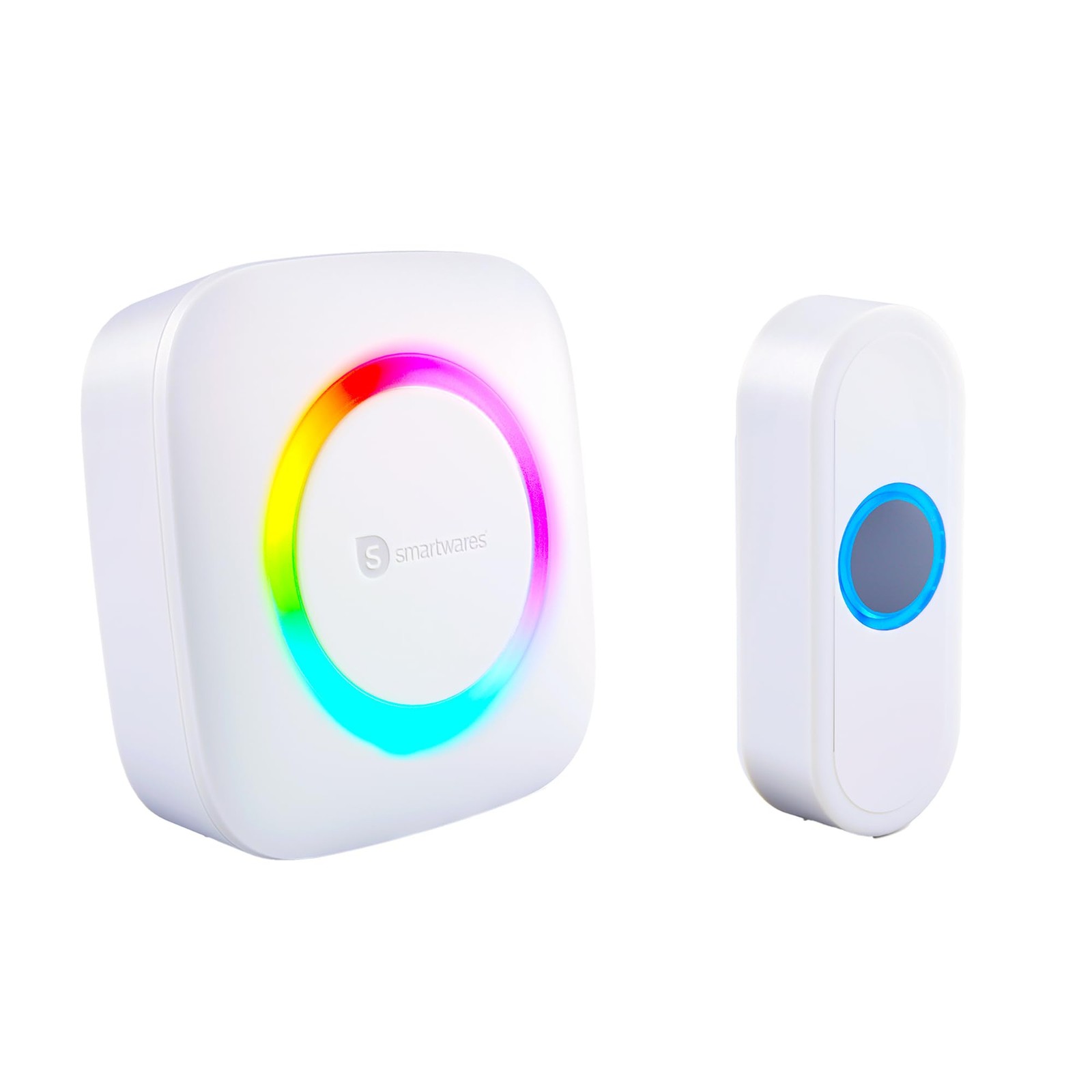 Smartwares Wireless doorbell Set - Portable Chime and Push Button - 300 m Range
