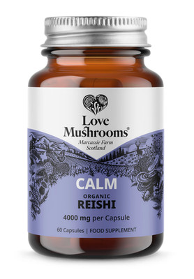 Liebespilze Bio Vollspektrum Reishi 4000 mg Kapseln UVP 28£ Schottland