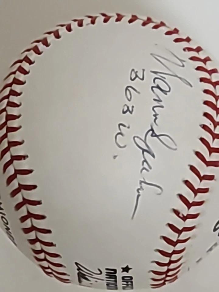 PSA/DNA Warren Spahn/Johnny Sain Dual-Signed ONL Baseball Boston Braves Clean - Image 4 of 4