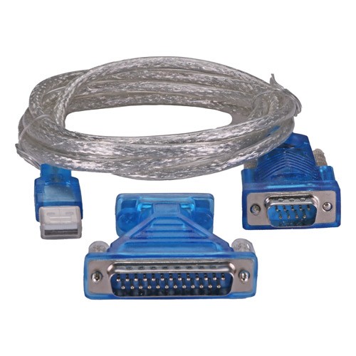 Cablenet 2m USB 2.0 Serial DB9/25 Converter - FTDI Chipset