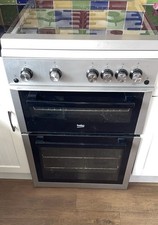 Beko XTG611S Gas Cooker Silver Full Size Single Oven Good Working Condition