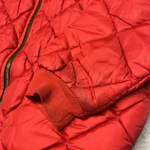 Rare Vintage Tech Nine Jacket Mens XL Quilted N9NE Strange Music Hiphop Red image 6