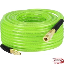 Reinforced Polyurethane Air Hose 1/4 NPT Quick Coupler 300 PSI Flexible Durable