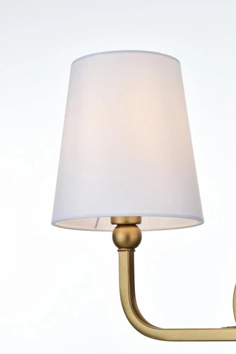 Elegant Lighting LD7322W16 Senna 2 Light 16"W Vanity Light - Brass - Picture 5 of 12