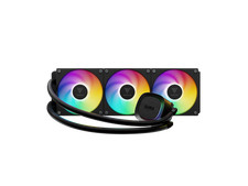 GAMDIAS Aura GLV2 360mm AIO Liquid CPU Cooler, Rotatable Performance 10-Pole