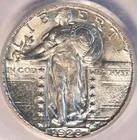 1928 S Standing Liberty Quarter, PCGS MS64, Blazing White Luster, Sharp Strike!