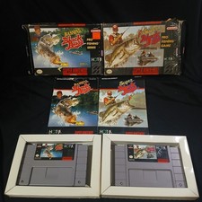 Super Black Bass and  Bassins Black Bass SNES Tested boxes, Manuals Games, Cases