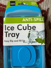 Joie Standard Ice Cube Tray, Covered and Stackable, No-Spill Removable Lid, Pop 