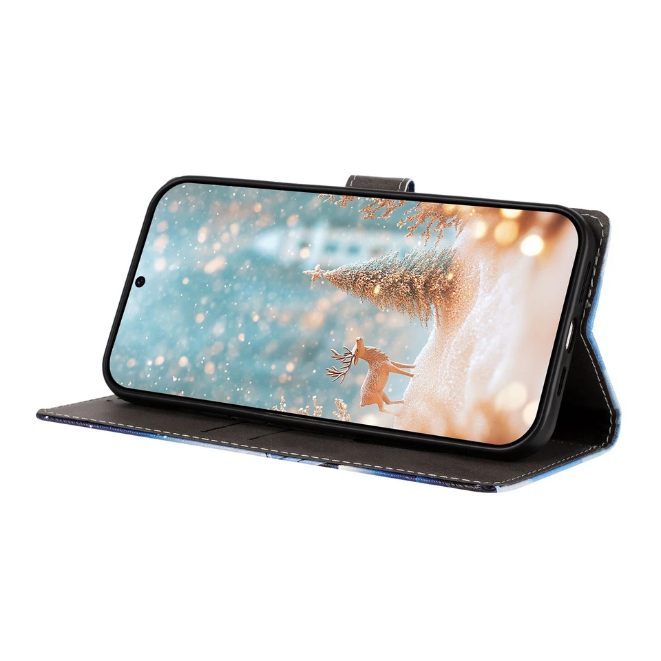 Christmas Santa Wallet Cover Case For Fujitsu Cubot Asus Oukitel Sharp Blackview - Image 2 of 4