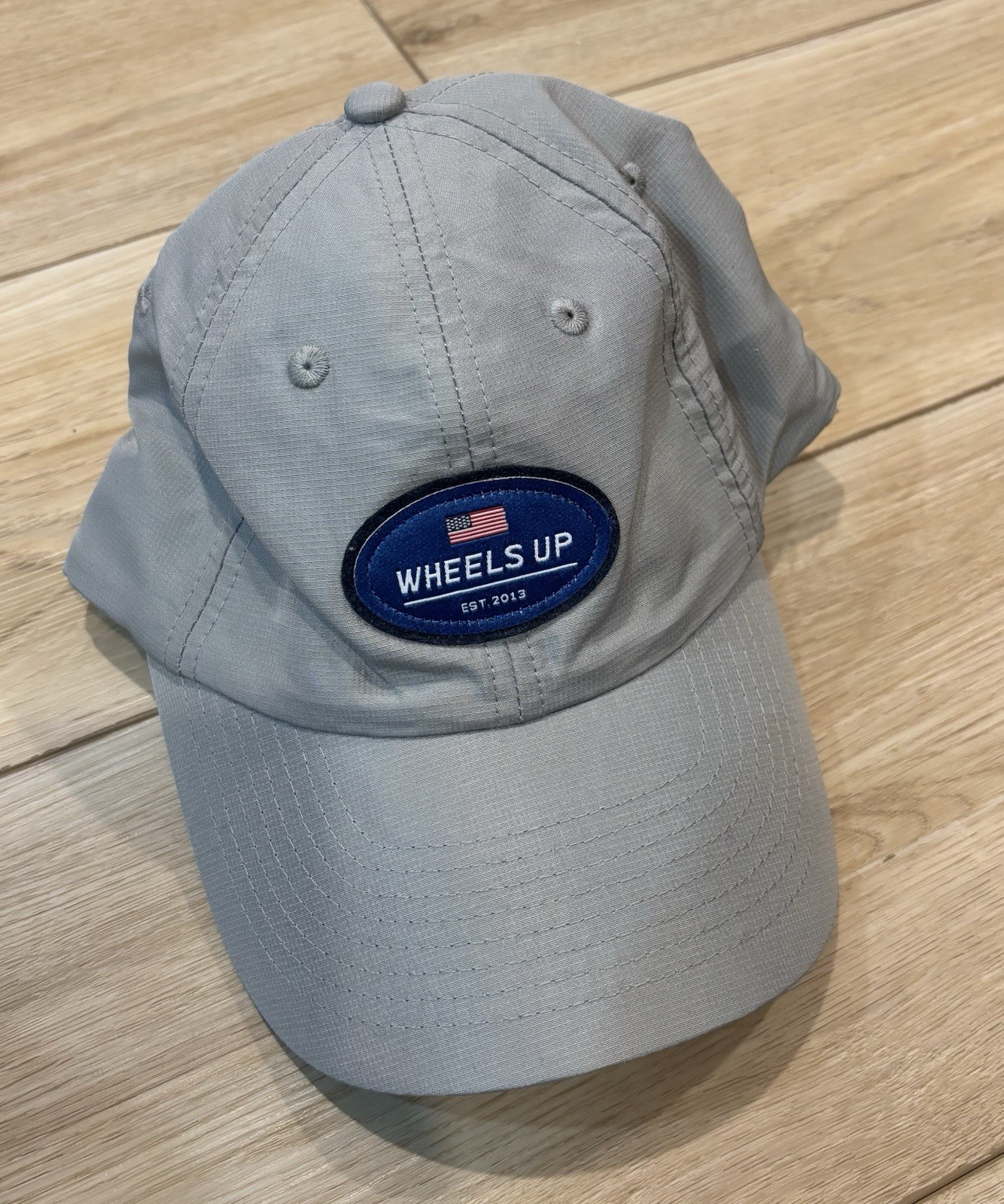 Wheels Up Hat Gray Mint Adjustable Unstructured B… - image 1