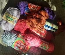 Lot Of Wool and Acrylic Yarn Skeins