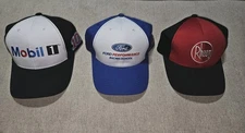 Lot Of 3 Stewart-Haas Hats Caps Snapback Ford Rheem Mobil 1 Nascar Harvick 