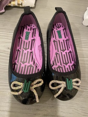 Girls Wicked Glitter Ballet Flats Shoes Size 9 Black Sparkle Target Limited Edit