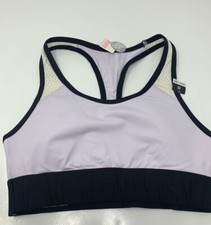 Victoria  s Secret Pink Ultimate Sports Bra Racerback Black White Lilac XS