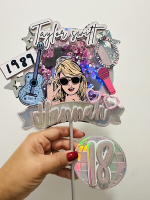 Taylor Swift Cake Topper, Personalized Red Cake Topper, In My Birthday Era, Eras Tour Cake Topper, Red Era Cake Topper - Foto 4