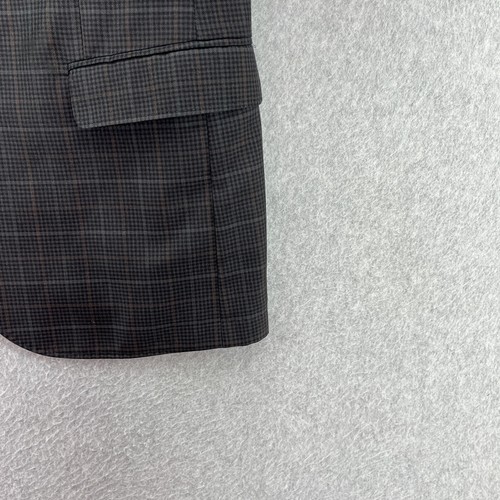 Ibiza Mens Blazer Brown Black 40R Super 130s Wool Reda Milano Sports Coat Jacket - Picture 3 of 14