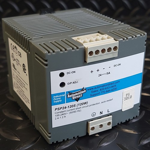 Automation Direct - PSP24-120S - Switching Power Supply - PSP Series - 24 VDC