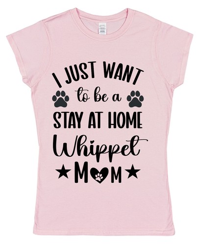 Camiseta Stay at Home Whippet Mamá Divertida Amante de los Perros Regalo Regalo Mamá Mamá - Imagen 3 de 8