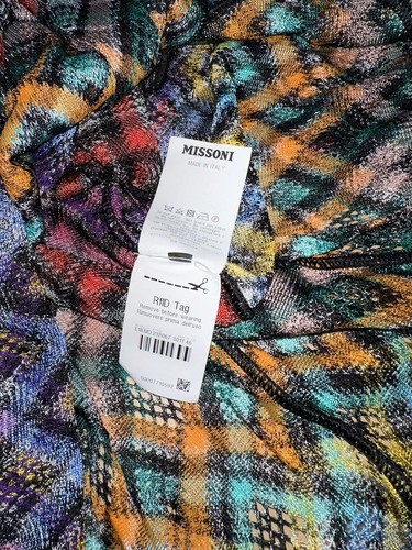 MISSONI RUNWAY RARE STRETCH LONG DRESS DUSTER COVERUP MULTICOLOUR SIZE 46 / 8-10 - Picture 15 of 15