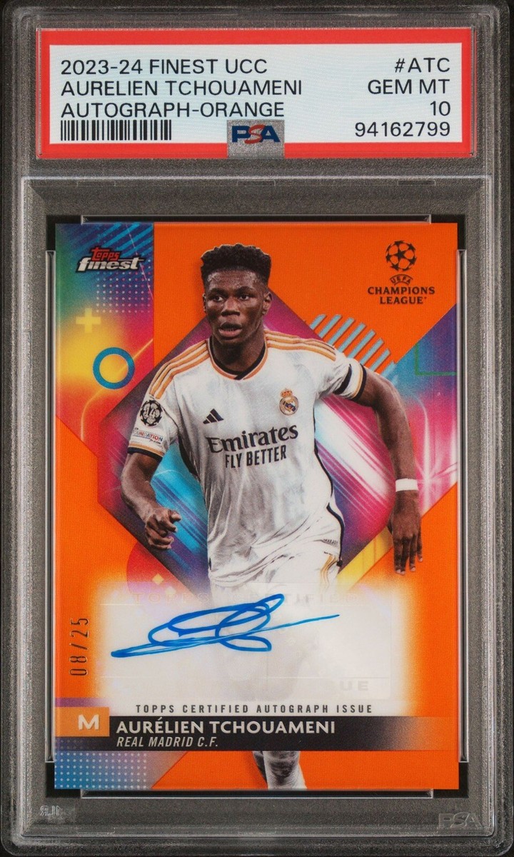 2024 Topps Finest UEFA Tchouameni Auto