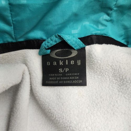 Oakley Aqua Green Blue Full Zip Jacket Hoodie Sweater Women's Small - Picture 4 of 8