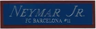 NEYMAR JR. NAMEPLATE FOR AUTOGRAPHED Signed SOCCER BALL-FOOTBALL-JERSEY-PHOTO