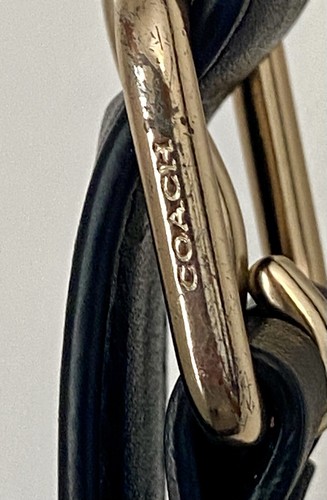 COACH Leather GEORGIE SADDLE SHOULDER Crossbody BAG BLACK # E2179-C3241 - Picture 14 of 24