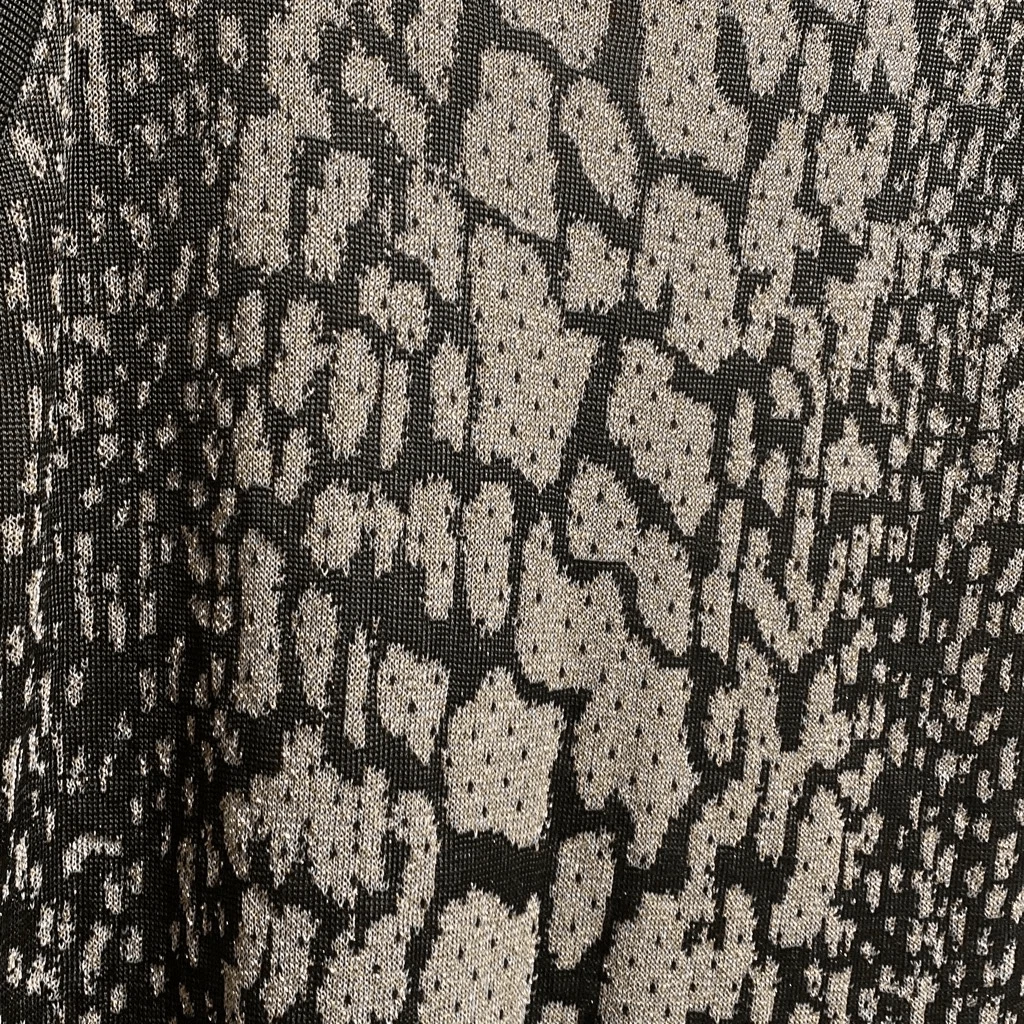 Abito MIDI Michael Kors verde leopardato senza maniche taglia small NUOVO