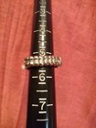 Silver Tone Black Stretch Ring Jewelry Statement Fashion Costume  — photo 4