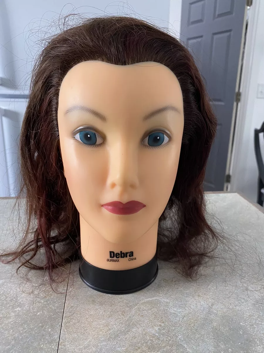 Debra Manikin Cosmetology Mannequin Head Real Human Hair