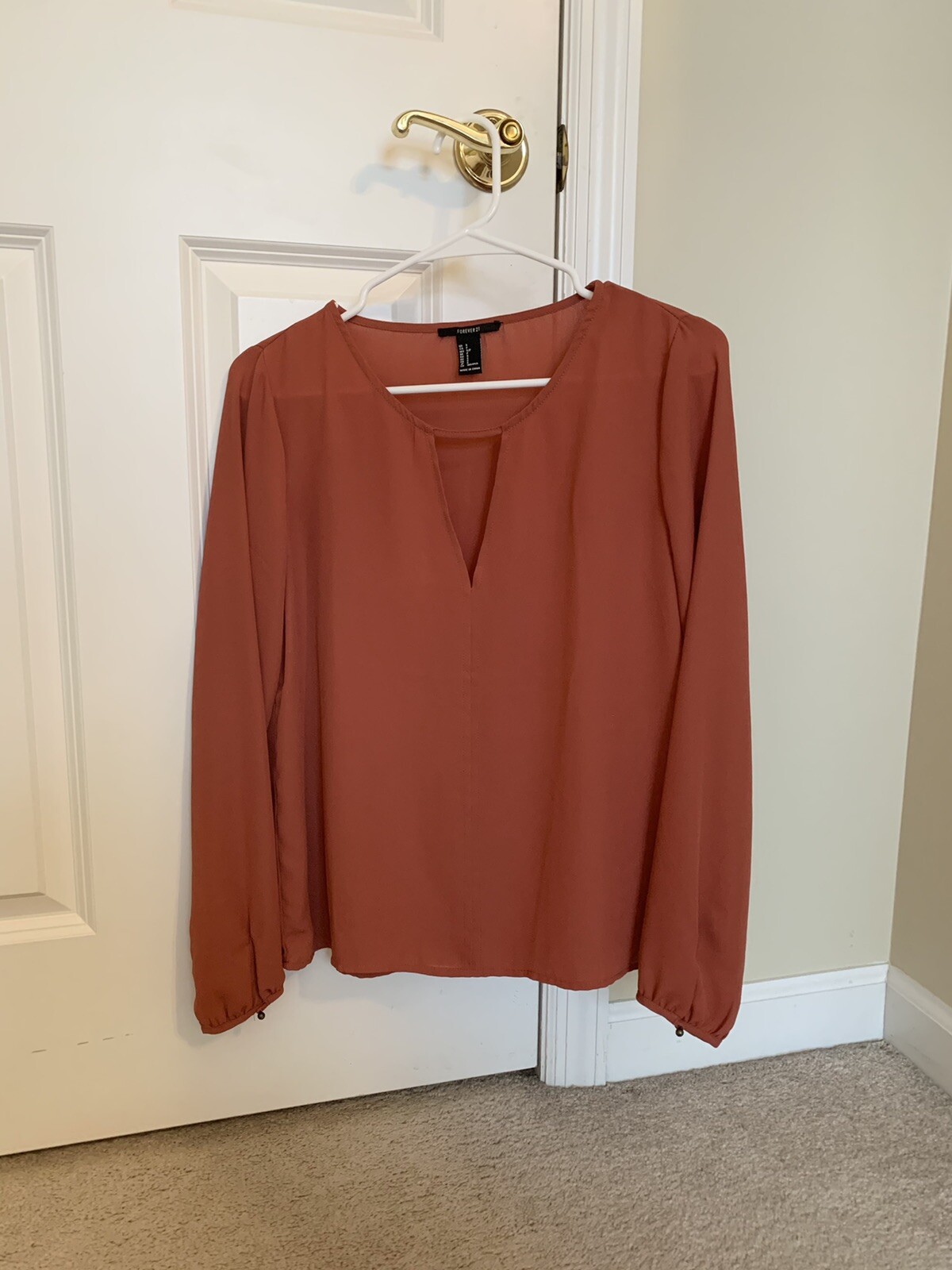 orange blouse forever 21