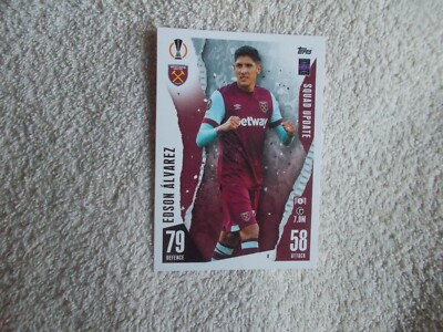 Match Attax Ex 2024: Fußball ''EDSON ALVAREZ'' #8 West Ham Trading Card Squad Up