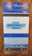 1977 CHEVROLET OLDSMOBILE CAR DEALER: RON FINDLAY -H5