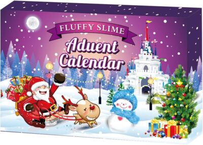 Christmas children's gift Bubble glue crystal clay 24 Advent blind box countdown