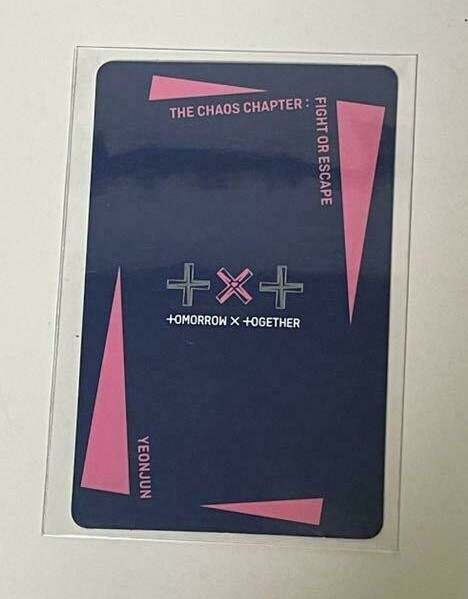 TXT THE CHAOS CHAPTER FIGHT OR ESCAPE OFFICIAL PHOTO CARD YEONJUN