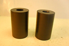 qty 2 - Urethane Idler Rollers 3-1/8" Long x 2" od x 3/4" Bore New