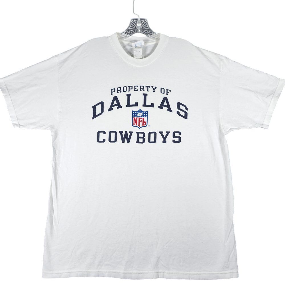 Champion Dallas Cowboys NFL Property Of T-Shirt White Football Fan Gear XL