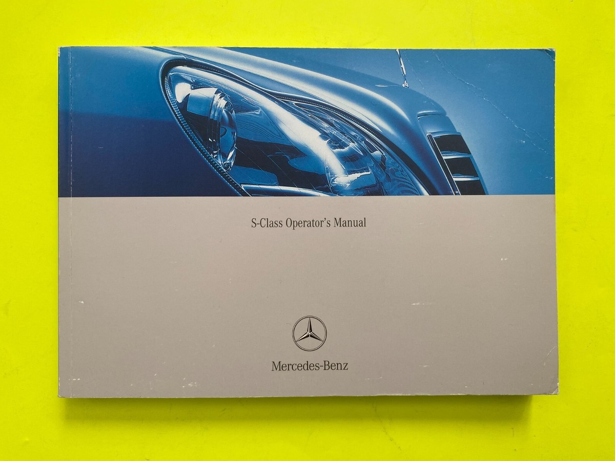 2004 Mercedes S430 S500 S600 S55 Owners Manual + Navigation Books