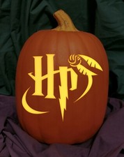 Harry Potter with Snitch Carved Foam Permanent Pumpkin