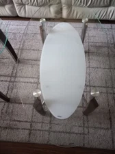 GDF Studio Verna Tempered Glass Dining Table - Clear/Chrome