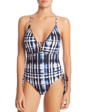 Lucky Brand Women's Solstice Canyon Strappy One Piece Swimsuit sz S Multi