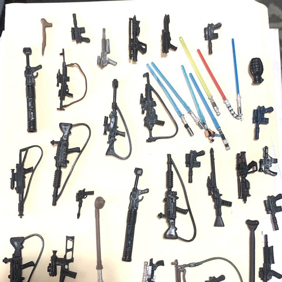 Vintage Star Wars Weapons Figures Lot Kenner Hasbro eBay