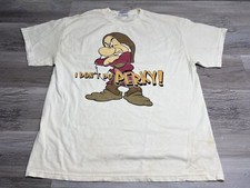 Vintage Grumpy Disney L Shirt Y2K Snow White Seven Dwarves Faded I Dont Do Perky